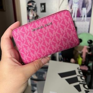Hot pink Michael Kors small wallet